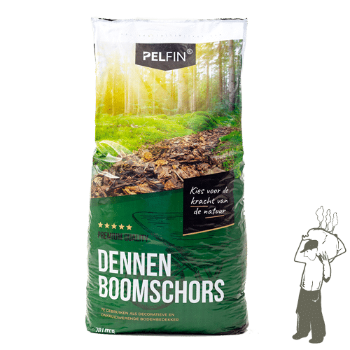 Pelfin Dennenboomschors | 0-40 mm | 70 liter zakken - Afbeelding 4
